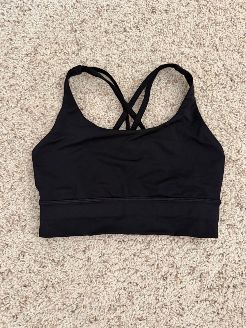 lululemon athletica Black Cross-Back Sports Bra